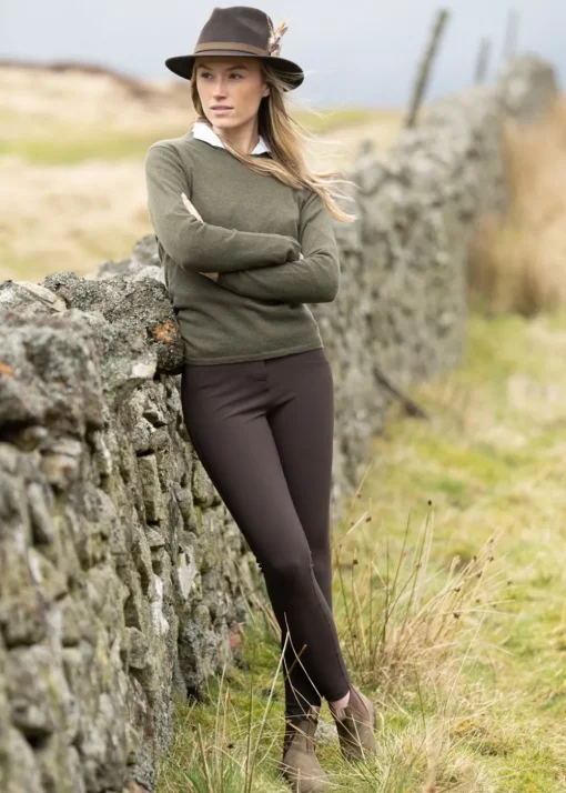 Millie Cashmere Crew Neck - Loden Mix