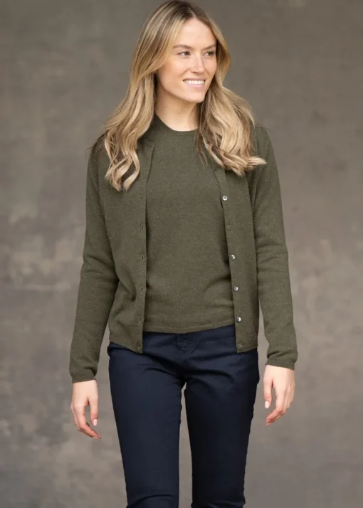Millie Cashmere Crew Neck - Loden Mix