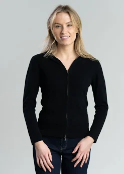 Millie Cashmere Hoodie - Black
