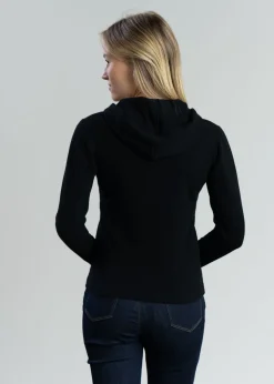Millie Cashmere Hoodie - Black