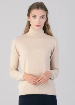 Millie Cashmere Roll Collar - Oatmeal