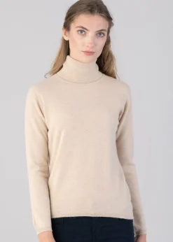 Millie Cashmere Roll Collar - Oatmeal