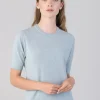 Millie Cashmere Short Sleeve Crew - Harr