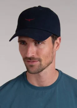 Mini Longhorn Cap - Navy & Red