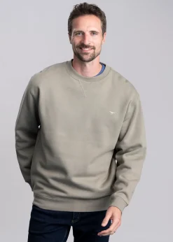 Mini Longhorn Crew Neck Sweatshirt - Tea Leaf