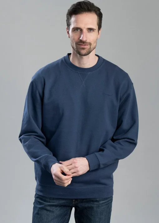 Mini Longhorn Crew Neck Sweatshirt - Midnight