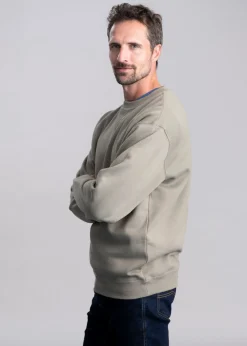 Mini Longhorn Crew Neck Sweatshirt - Tea Leaf