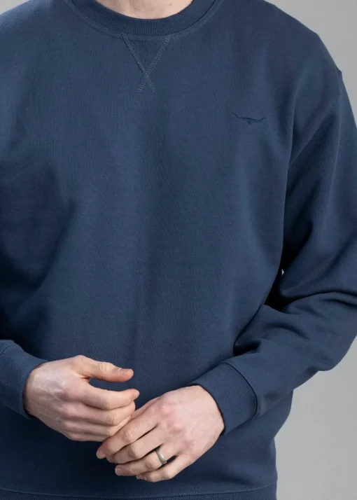 Mini Longhorn Crew Neck Sweatshirt - Midnight