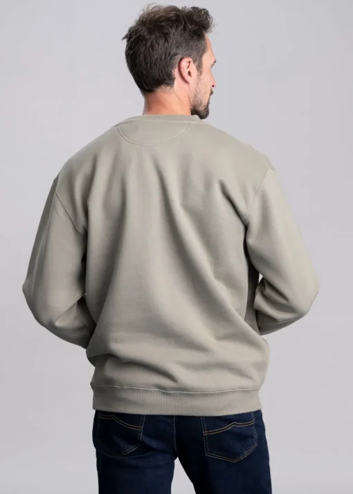 Mini Longhorn Crew Neck Sweatshirt - Tea Leaf