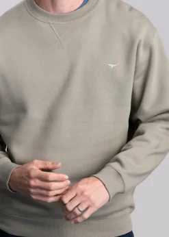 Mini Longhorn Crew Neck Sweatshirt - Tea Leaf
