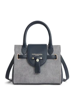 Mini Windsor Handbag - Denim Suede