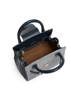 Mini Windsor Handbag - Denim Suede