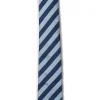 Minto Tie - Navy and Sky Blue Stripe