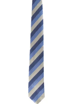 Minto Tie - Navy, Baby Blue and Cream Stripe