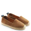 Monaco Flat Espadrille - Tan