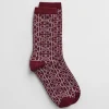 Monogram Socks - Plumped Red