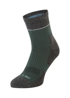 Morston Solo QuickDry Ankle Socks - Olive, Grey Marl and Cream
