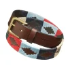 Multi 1.5" Polo Belt - Navy, Green, Red, Beige and Light Blue