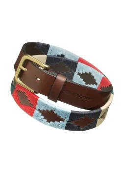 Multi 1.5" Polo Belt - Navy, Green, Red, Beige and Light Blue
