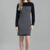 Natalia Mini Dress - Ink Navy Stripe