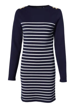 Natalia Mini Dress - Ink Navy Stripe