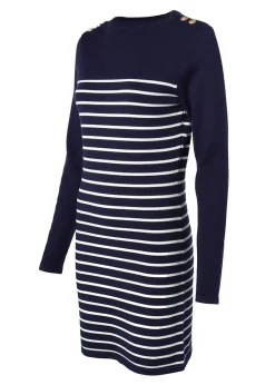 Natalia Mini Dress - Ink Navy Stripe