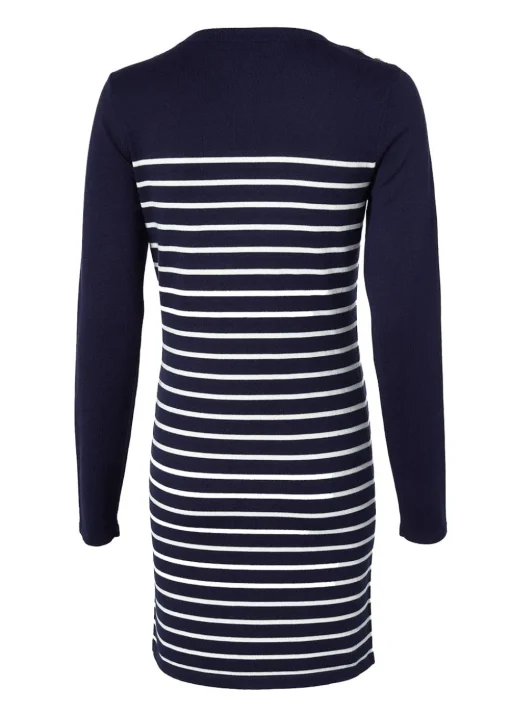 Natalia Mini Dress - Ink Navy Stripe