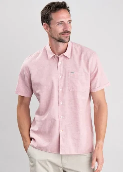 Nelson Short Sleeved Summer Shirt - Pink Clay