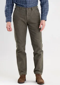 Neuston Moleskin Trousers - Dark Olive