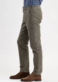 Neuston Moleskin Trousers - Dark Olive