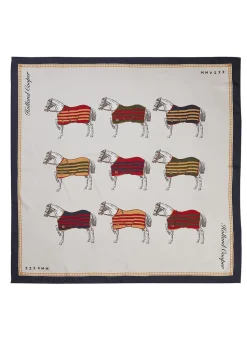 Nine Horse Silk Scarf