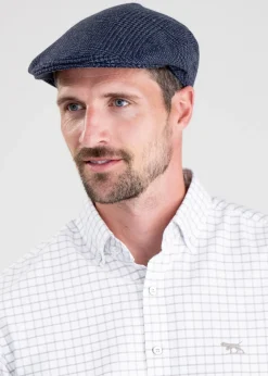 Nisbet Tweed Cap - Blue and Grey Prince of Wales Check
