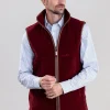 Oakham Fleece Gilet - Claret