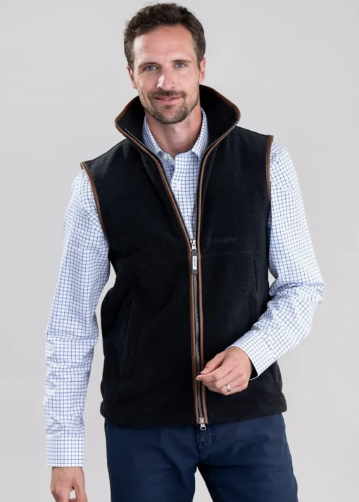 Oakham Fleece Gilet - Gunmetal