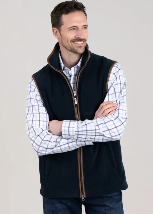 Oakham Fleece Gilet - Petrol Blue