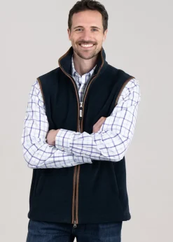 Oakham Fleece Gilet - Petrol Blue