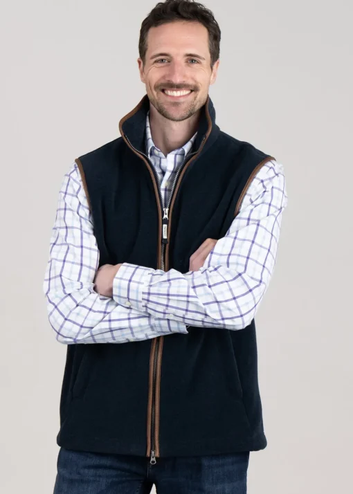 Oakham Fleece Gilet - Petrol Blue