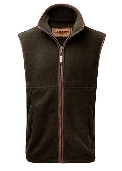 Oakham Fleece Gilet - Dark Olive
