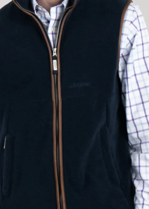 Oakham Fleece Gilet - Petrol Blue
