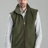 Oakham Retro Fleece Gilet - Woodland