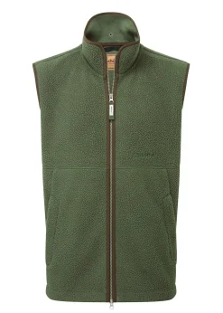 Oakham Retro Fleece Gilet - Woodland