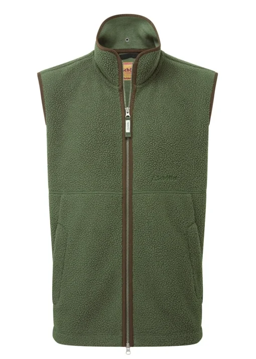 Oakham Retro Fleece Gilet - Woodland
