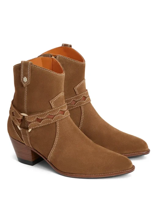 Ohio Ankle Boots - Tan Suede