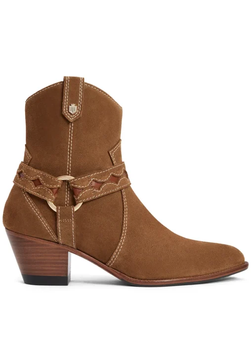 Ohio Ankle Boots - Tan Suede