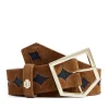 Ohio Belt - Tan and Navy Leather