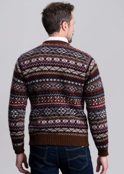 Ollaberry Crew Neck - Coffee Fairisle