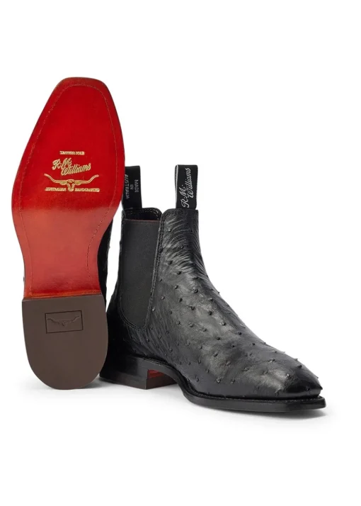 Ostrich Boots - Black