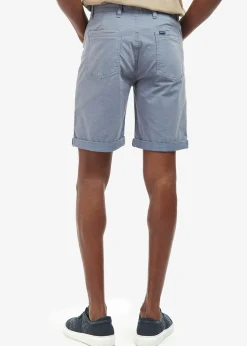 Overdyed Twill Shorts - Washed Blue