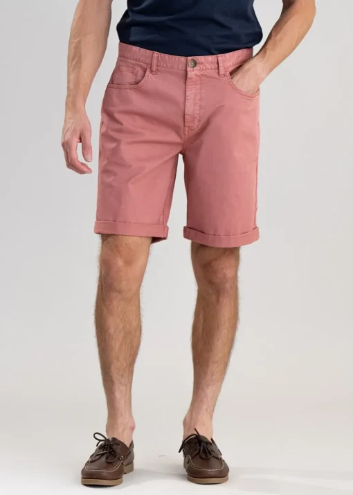 Overdyed Twill Shorts - Pink Clay
