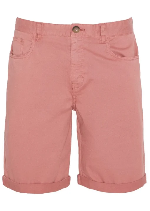Overdyed Twill Shorts - Pink Clay